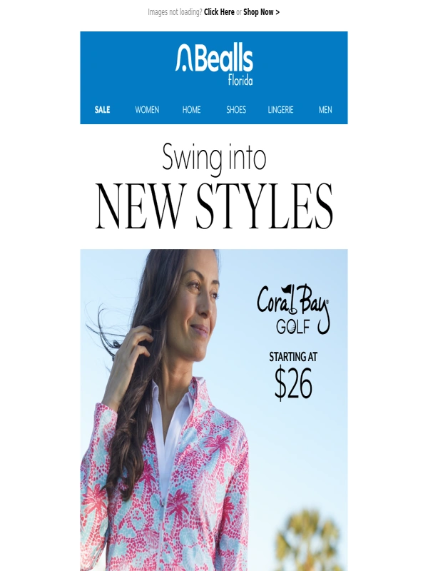 Bealls Florida - Hit the course in style