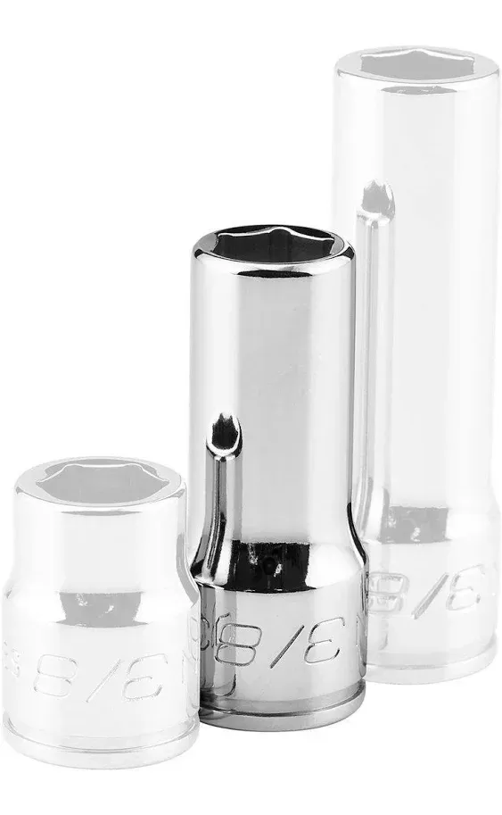 ICON 3/8 in. Drive SAE Professional Semi-Deep Socket, 12-Piece