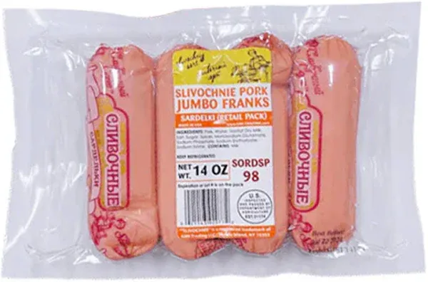 Sausages Pork Jumbo Franks Pre Pack 14.11 oz 400gr