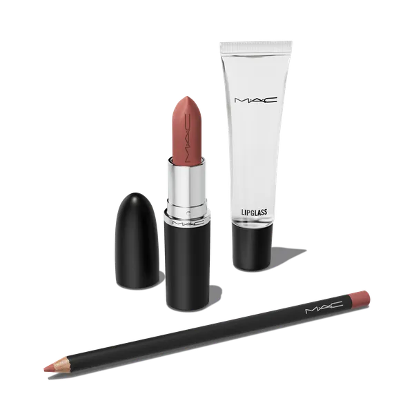 MAC Claim To Fame Lipstick, Lip Liner + Lip Gloss Trio Gift Set