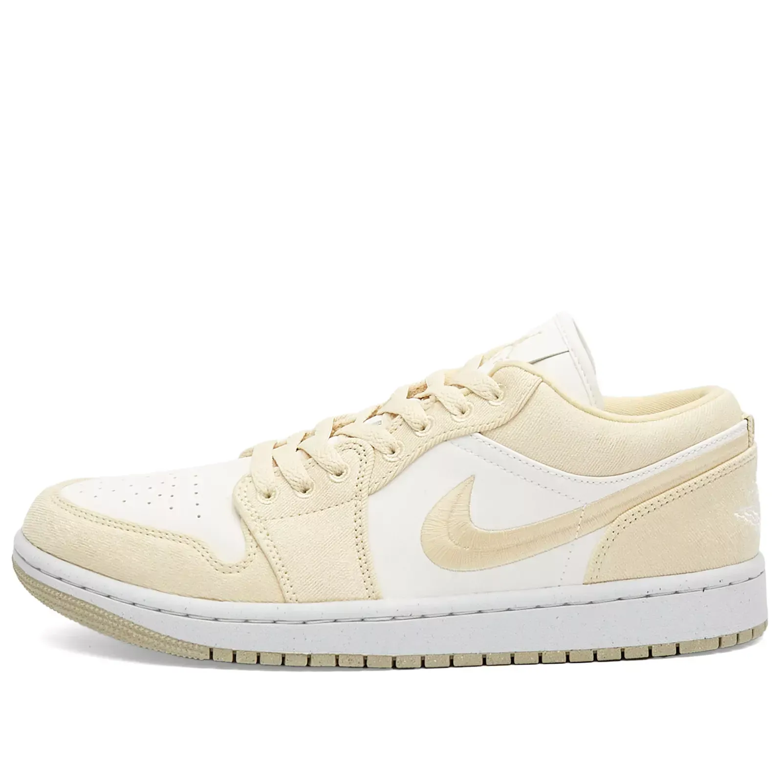 Air Jordan Women's 1 Low W Sneakers in Team Gold/Sail, Size UK 9.5
