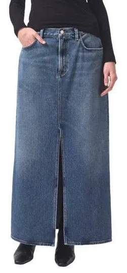 AGOLDE Women's Leif Denim Maxi Skirt