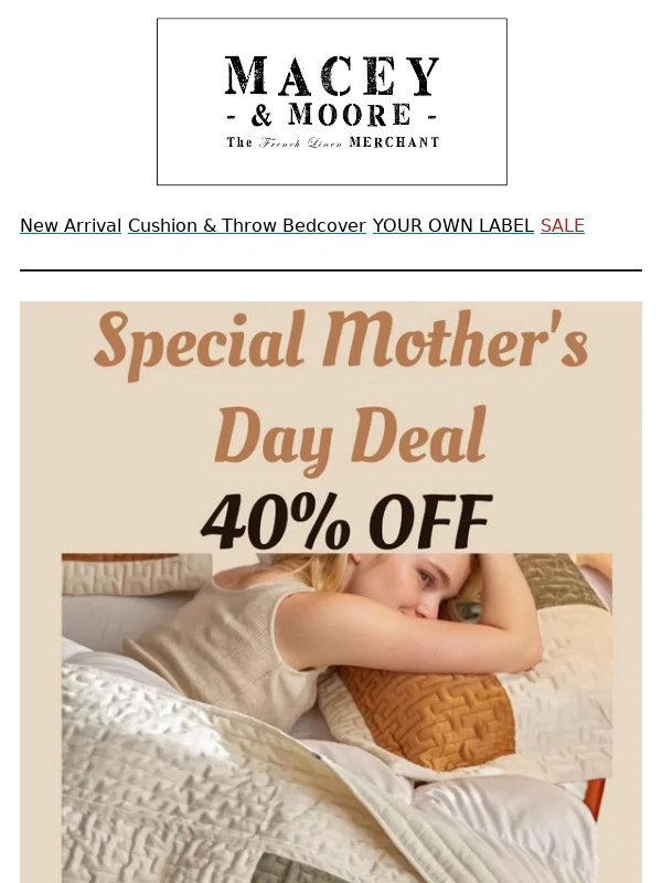 Macey - 40% Off - Spoil Mom This Mother's Day ?