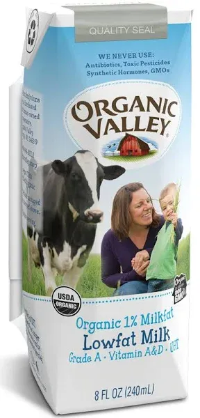 Organic Valley 1% Low Fat Milk Boxes