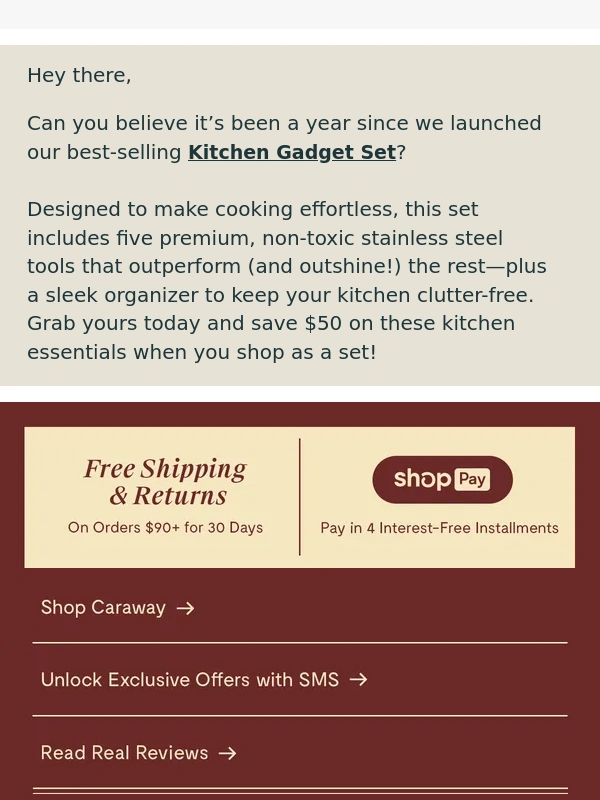 Caraway - ? $50 Off Our Kitchen Gadgets Set ?