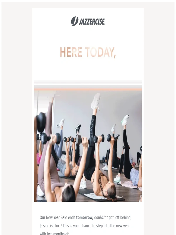 Jazzercise - Quick,your deal is about to expire! ?