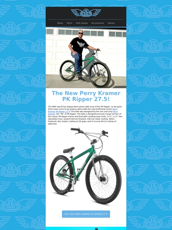 SE BIKES - Introducing the New Perry Kramer PK Ripper 27.5!