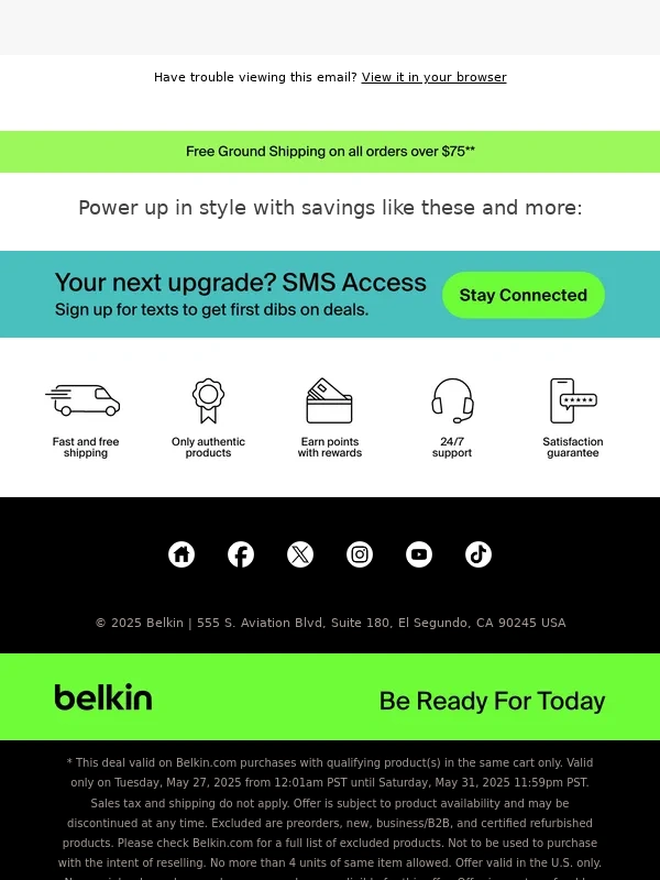 Belkin - Summer is Coming ? Save Up to 20% On Wireless Chargers ️for 5 Days Only