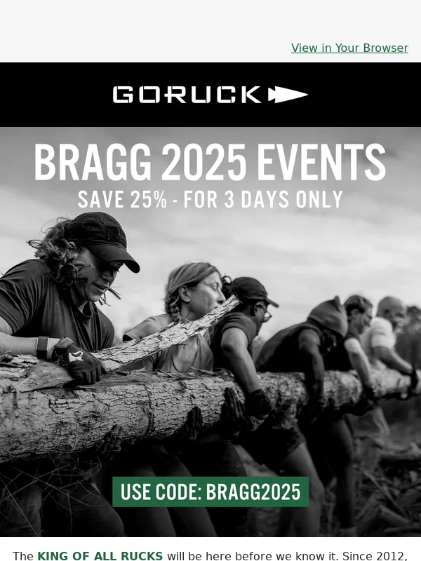 GORUCK - The Ultimate Test Awaits