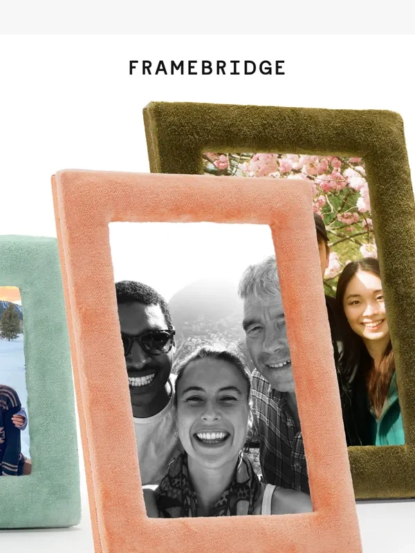 Framebridge - New! Velvet tabletop frames