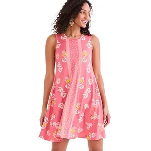 Style & Co Women's Printed Sleeveless Flip-flop Dress