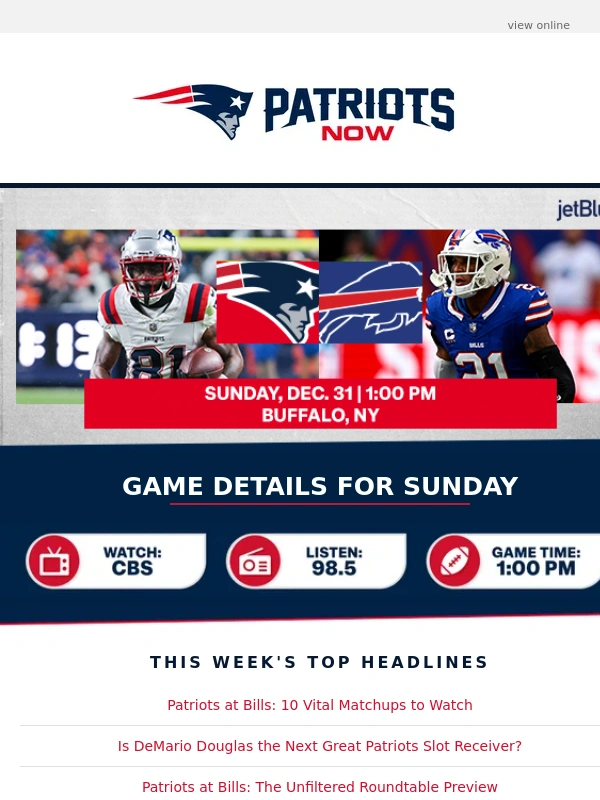 Patriots - Preparing for Bills Offensive Playmakers | One-on-One with Mack Wilson