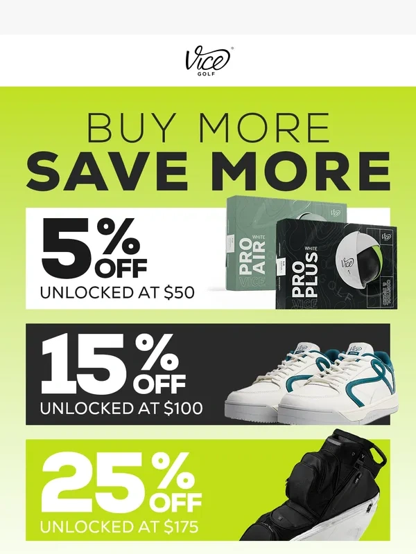 VICE Golf - A Late Holiday Gift - End of Year Sale ?