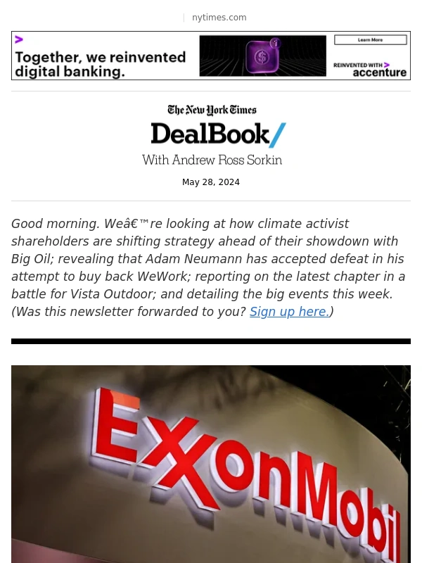WeWork - DealBook: Big Oil’s winning streak