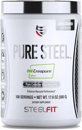 SteelFit Pure Steel Creapure German Creatine Monohydrate Powder