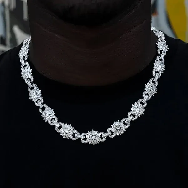 GLD 14K White Gold Star Mariner Chain