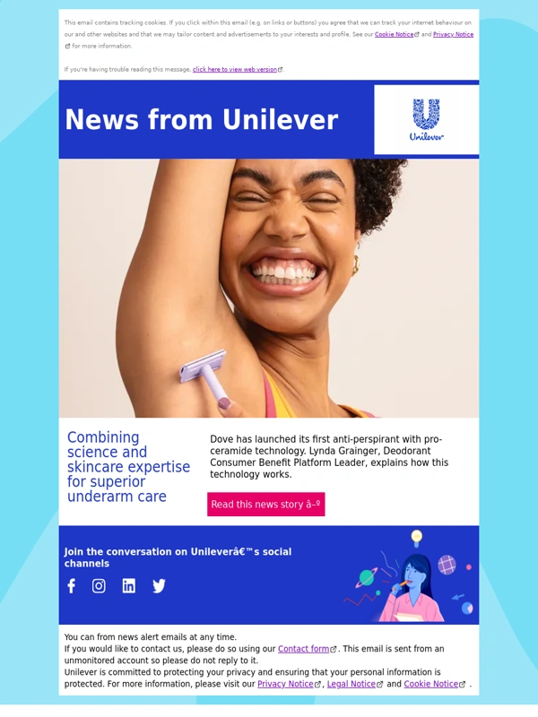 Unilever - Combining science and skincare expertise for superior underarm care
