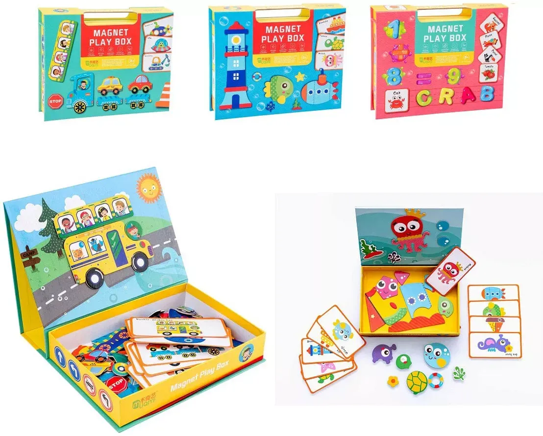 DailySale 3-Pack: Children's Magnetic Puzzle Early Education Educational Toys