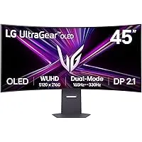 LG 45GX950A-B 45-inch 5K2K WUHD OLED Curved Gaming Monitor