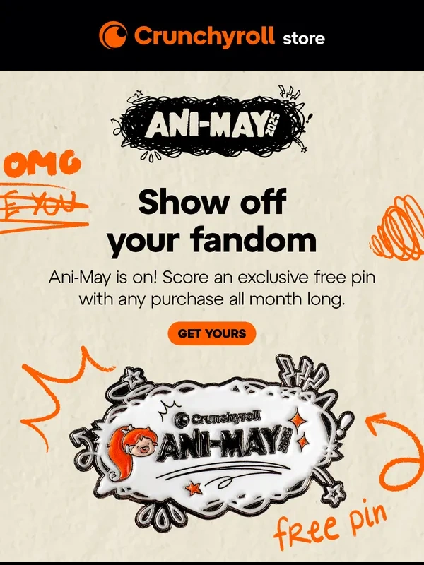 Crunchyroll - Kick off Ani-May With a Free Gift!