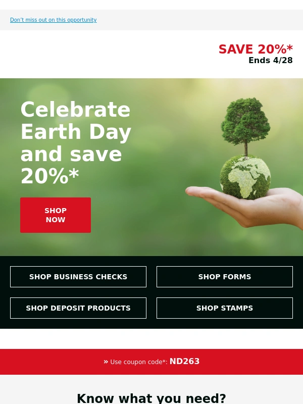 Deluxe - Save 20% on your favorite products this Earth Day