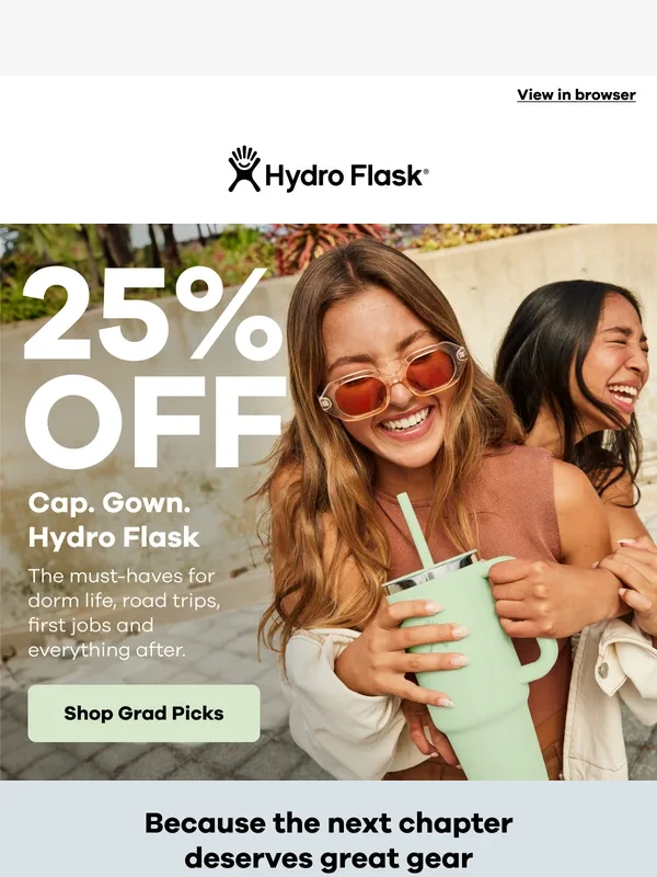 Hydro Flask - ? 25% off gifts for grads