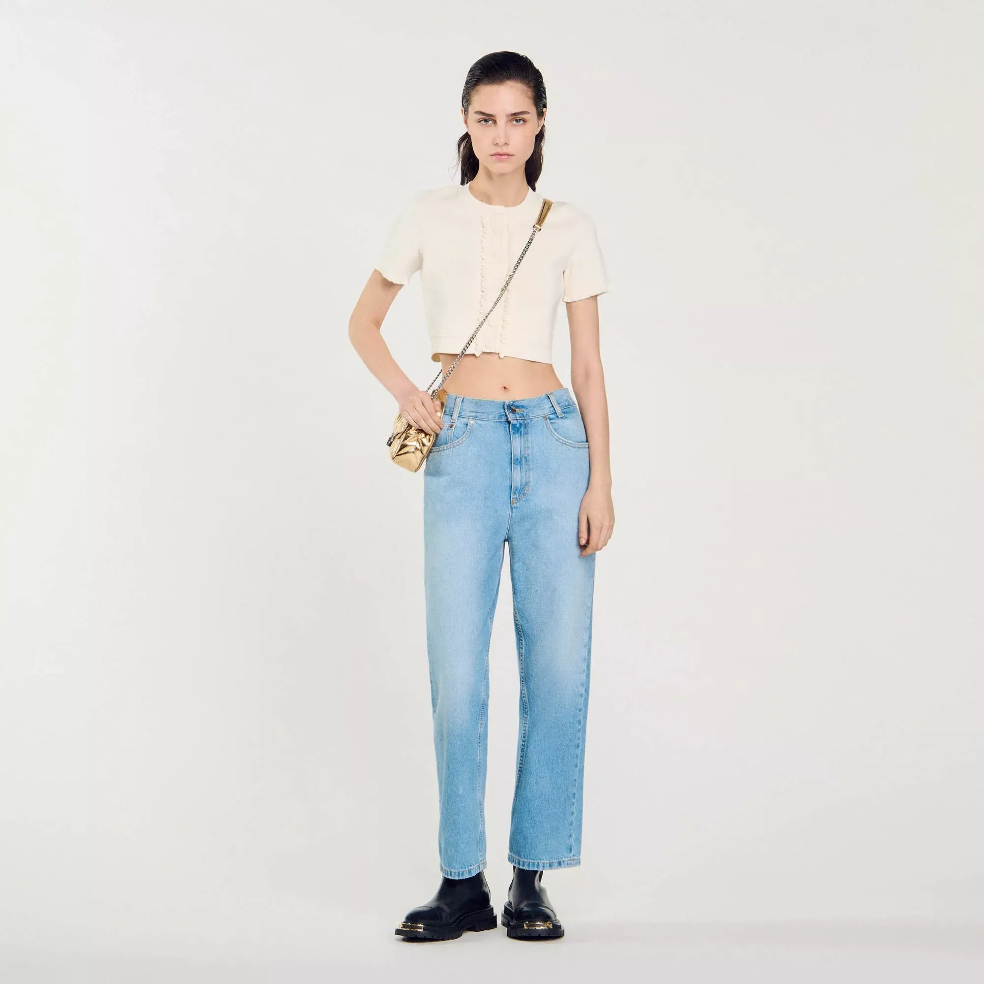 Sandro Low-rise straight-leg jeans - female - 10