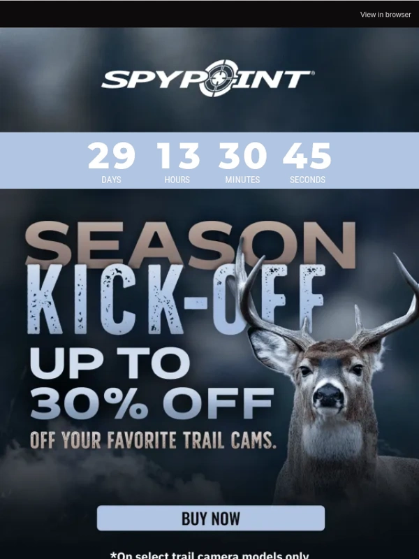 Spypoint - Big savings to kick-off your hunting season
