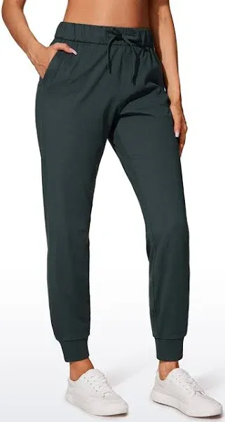 CRZ YOGA Women's Slim Fit Stretch Joggers with Pockets