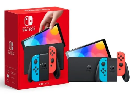 Nintendo Switch OLED 64GB NEON Red Blue Joy Con Newest Version +FAST FREE SHIP!