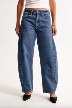 Abercrombie & Fitch Mid Rise Barrel Jean