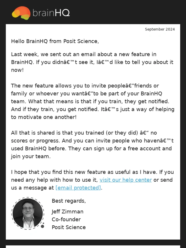 BrainHQ - Brain Fitness News: September 2024