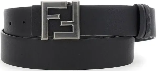 Man Fendi Squared Ff Reversible Belt