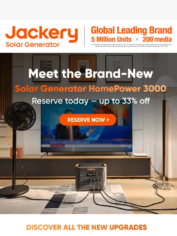 Jackery - ? Meet the Upgraded Jackery Solar Generator HomePower 3000