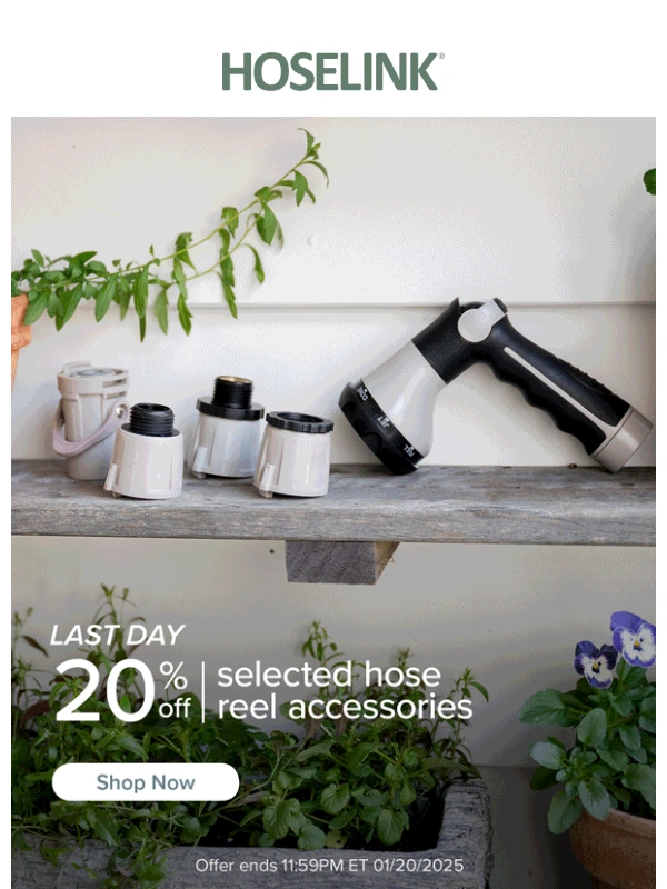 Hoselink - Ends Tonight! 20% Off Selected Hose Reel Accessories ⏰