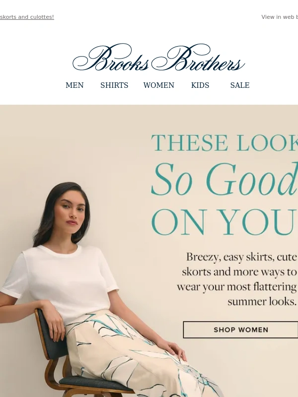 Brooks Brothers - Catch compliments in these pants,skirts,shorts