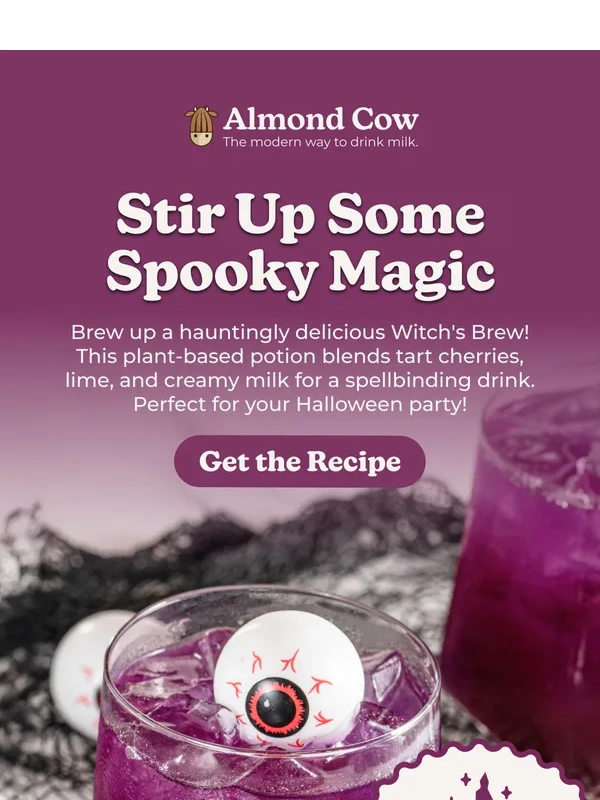 Almond Cow - Stir Up Spooky Magic with the Witch’s Brew! ?‍♀️