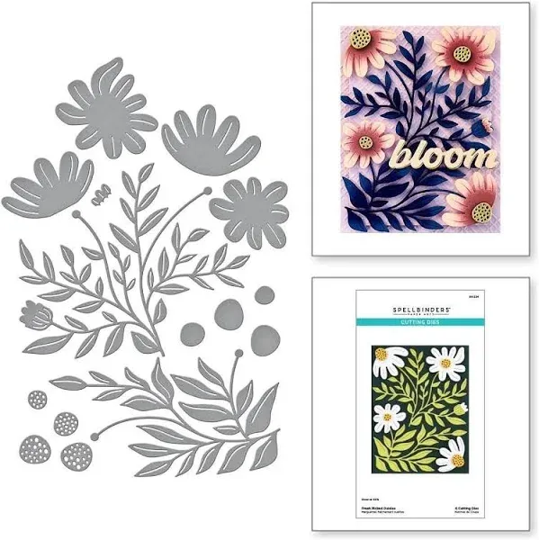 Spellbinders Fresh Picked Daisies Etched Dies