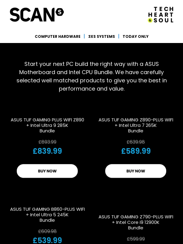 Scan - Upgrade Your Build: Save Big on ASUS & Intel Motherboard Bundles!