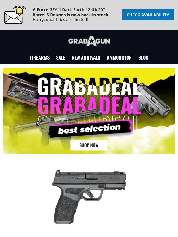 GrabAGun - ? Last Day For Springfield Gear Up Packs ? Custom "Don Wick" Trump Glocks ?