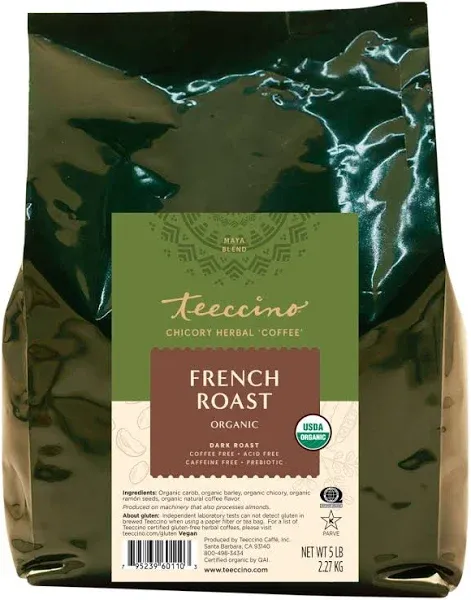 Teeccino French Roast Chicory Herbal Coffee