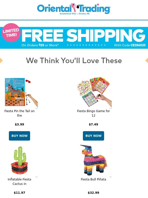 Oriental Trading - Don't Forget These Items,April... ?