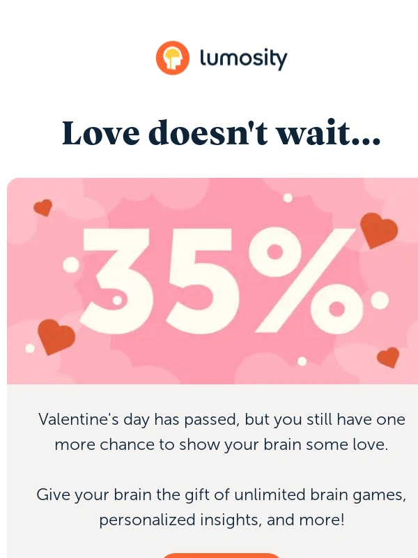 Lumosity - Final chance to save 35%