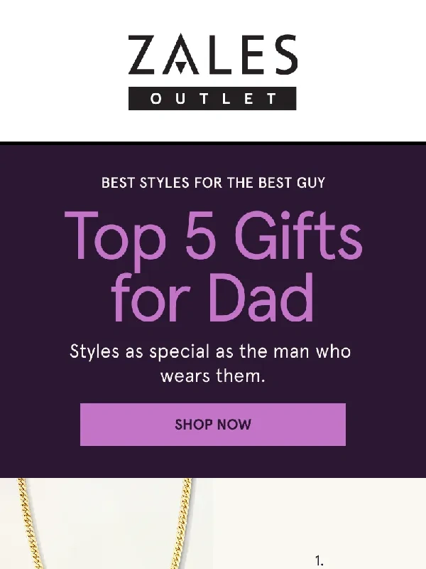 Zales - Top 5 Dad-Approved Gifts ?