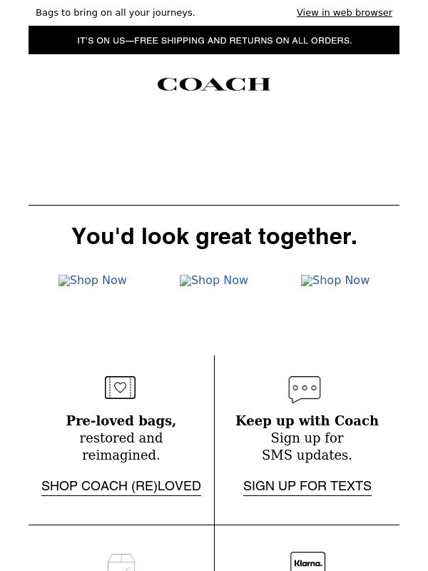 Coach - All the styles for all your plans
