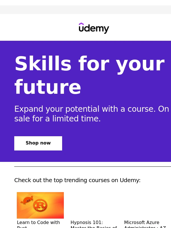 Udemy - Your skills,your future. Courses on sale now