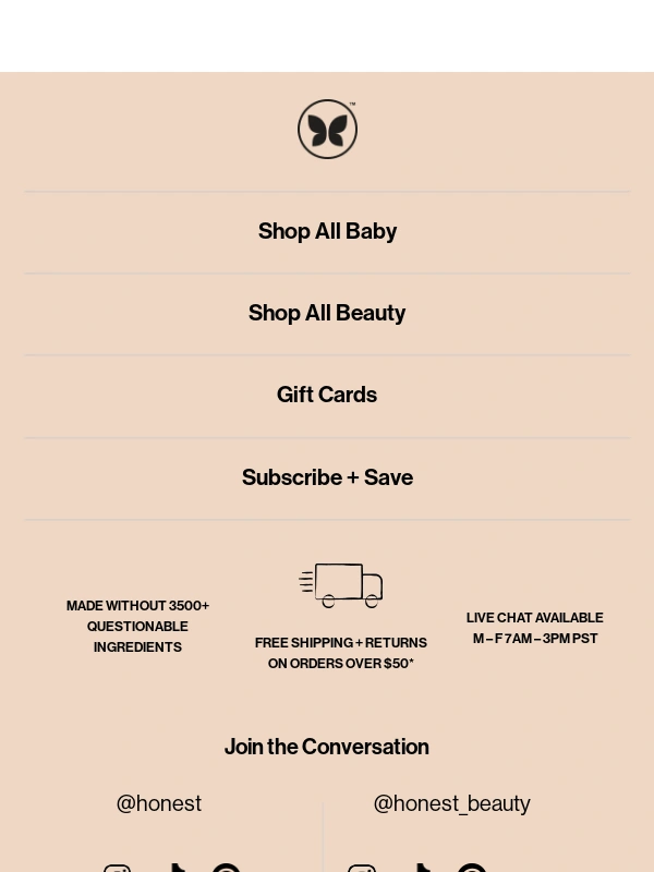 Honest Company - Enter our giveaway with Cymbiotika!