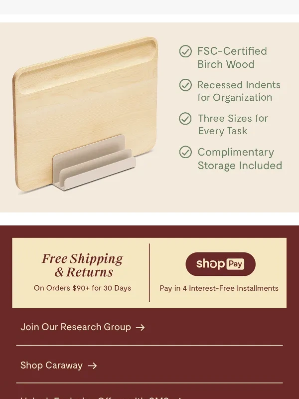 Caraway - Chop $60 Off Cutting Board Sets