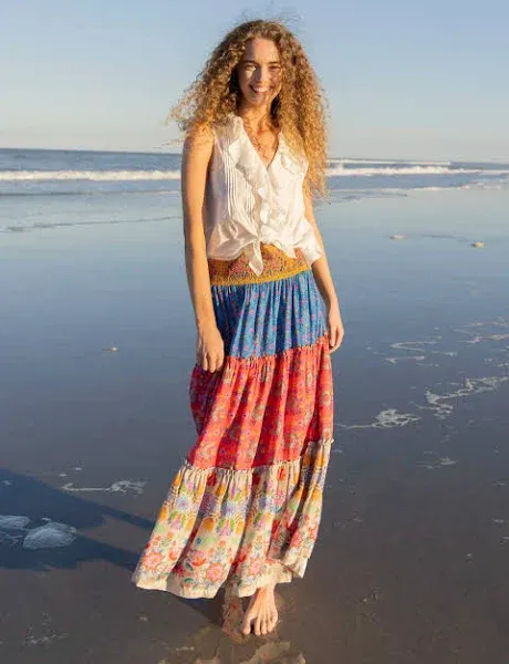 Emilia Ruffle Maxi Skirt