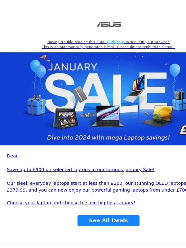 ASUS - Our big January Sale is on NOW!